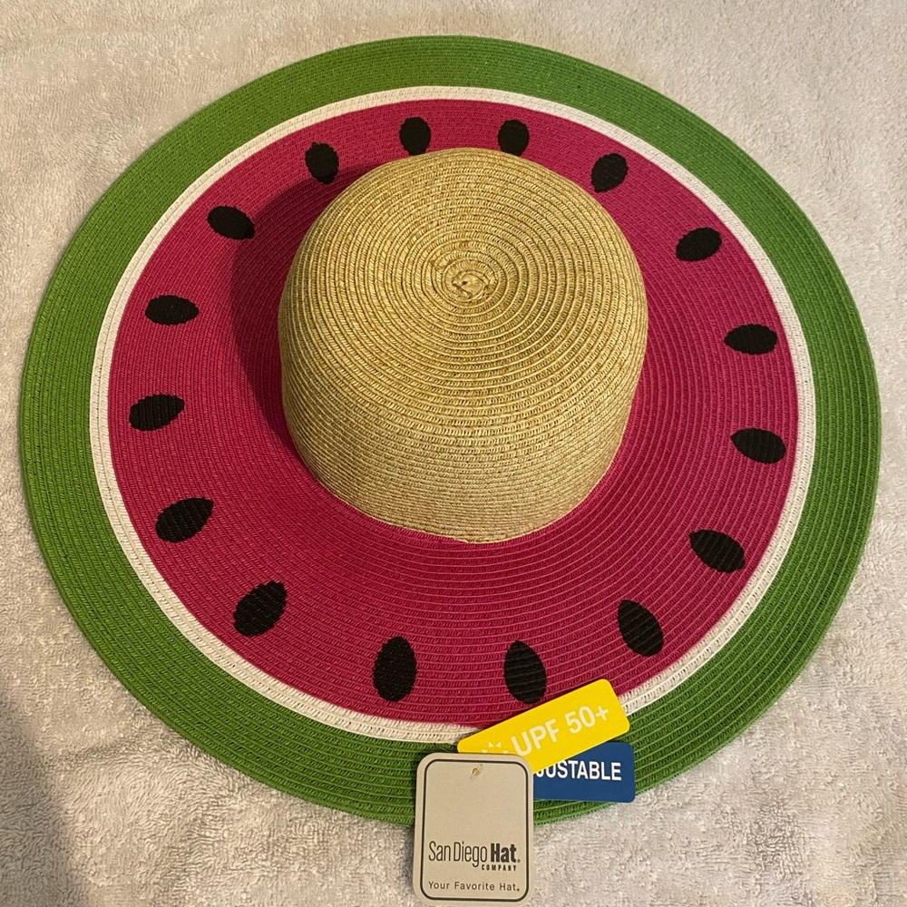 San Diego Hat Company Straw Hat Watermelon